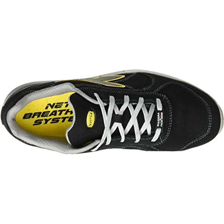 Diadora Run Net Air Box, S3 Sicherheitshalbschuhe aus Kalbswildleder, atmungsaktiv, schwarz, Gr. 46 – Bild 5