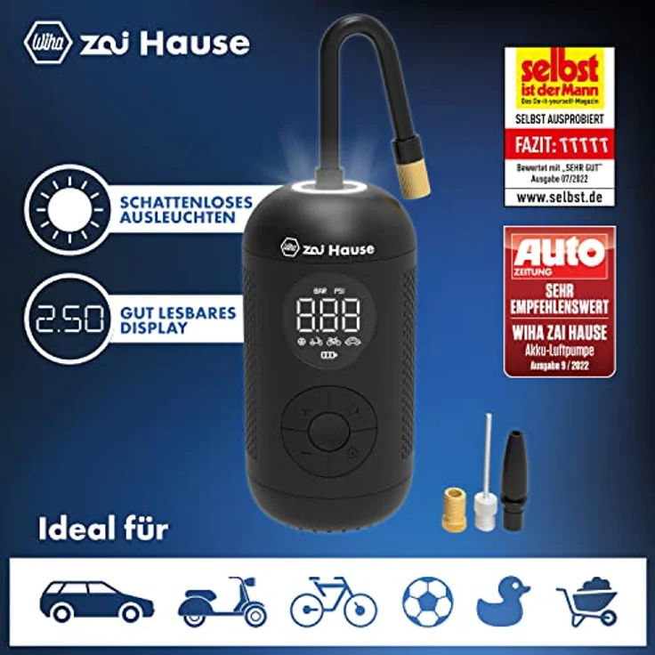 Wiha zai Hause Akku-Luftpumpe 6tlg | 45255 – Bild 2