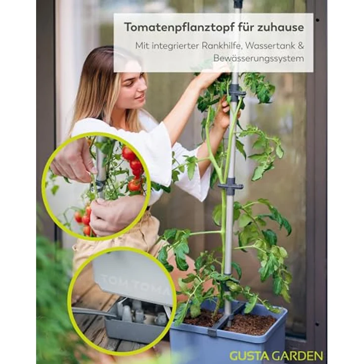 GUSTA GARDEN Tom Tomato Tomatentopf blau | Tomatentöpfe – Bild 2
