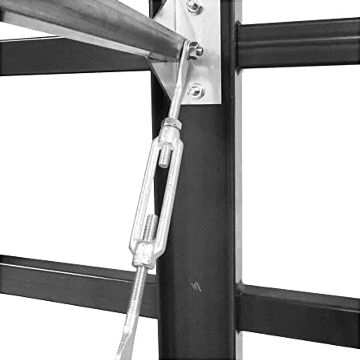 STIER Kragarmregal 6500x2000x500mm, einseitig mit 5 Feldern und 5 Ebenen, Tragkraft 200kg pro Kragarm, stabile Bodenverankerung – Bild 3