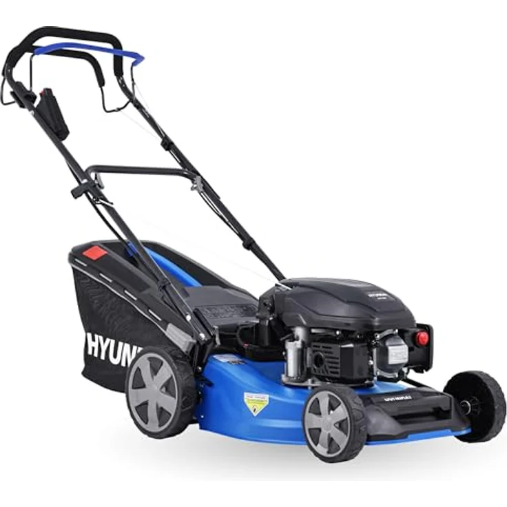 HYUNDAI Benzin-Rasenmäher LM4623G ES, Mäher/Mulcher mit Radantrieb & E-Start, 46 cm Schnittbreite, 3.9 PS Hyundai Motor, 65-Liter-Grasfangkorb – Bild 1