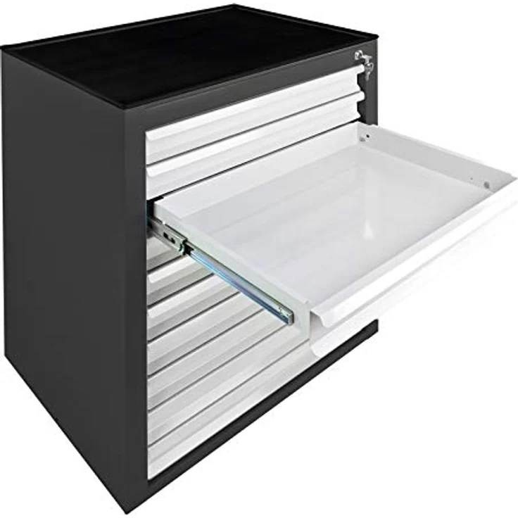 ADB Schubladenschrank Mammut 10 SL Maxi RAL7016/7035, aus Metall, für die Werkstatt als Werkzeugschrank, Hergestellt in der EU – Bild 3