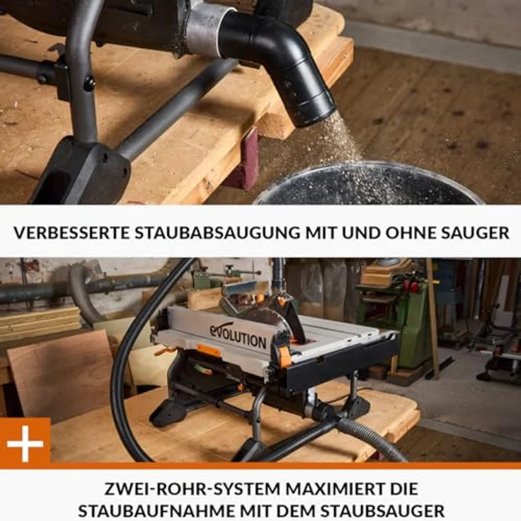 Evolution R255TBL+, Tischkreissäge mit 255 mm/28-Zahn-Sägeblatt für vielseitige Anwendungen – Bild 9