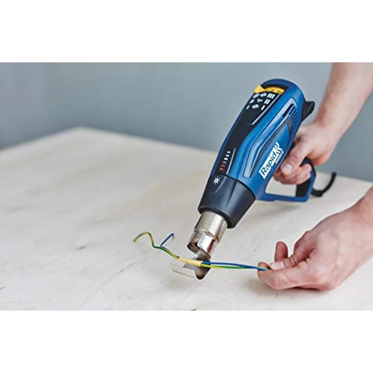 Rapid Heißluftfön R2200-E im Koffer, 2200 W Heißluftpistole, 60-650°C, 250-500 l-Min. – Bild 5