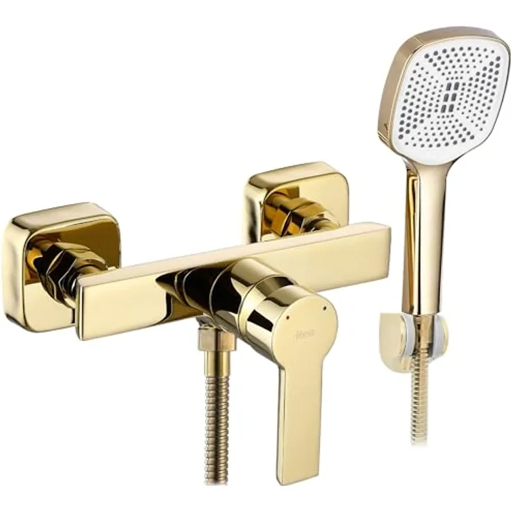 Rea ARGUS GOLD Duscharmatur, Messing, Einhebel, heiß und kalt, verstellbar (Gold)