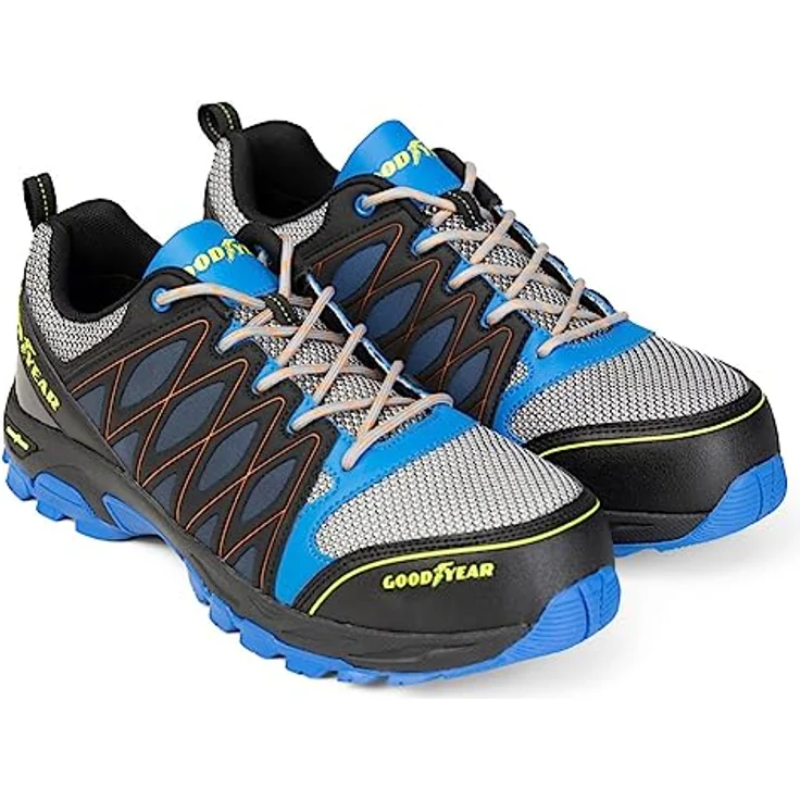 Goodyear Gyshu1503 S1 SRA HRO Sicherheitsschuh, Schwarz - rutschfeste Sohle, Zehenschutzkappe, durchtrittsichere Sohle – Bild 7