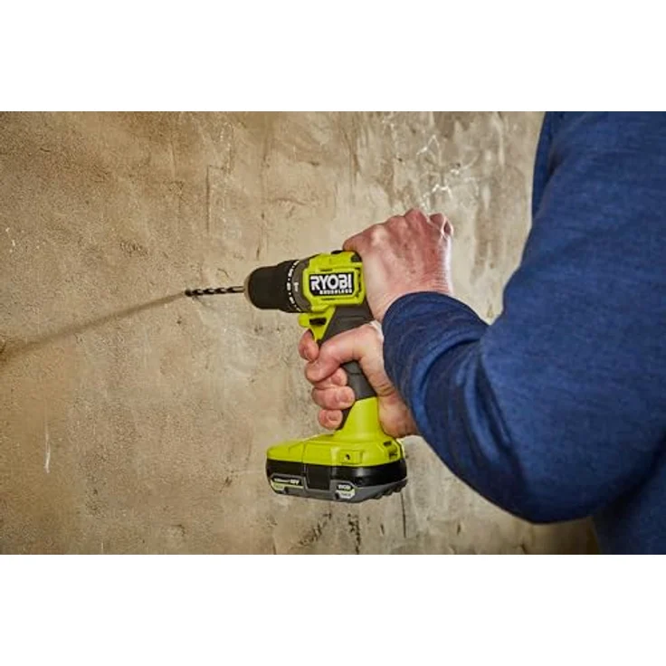 Ryobi RPD18BL1-2C20S, 18 V bürstenloser Akku-Schlagbohrschrauber mit 2 x 2 Ah Akkus, Hammerfunktion und 13 mm Bohrfutter – Bild 6