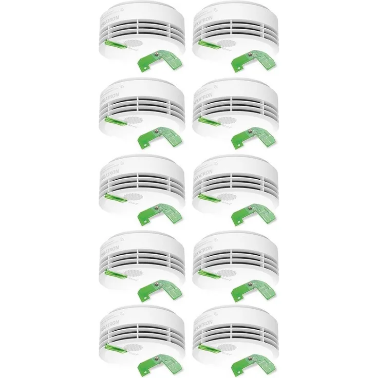 Hekatron Genius Plus X Rauchmelder mit Funkmodul Basis X, Funkrauchmelder 10 Jahre Batterie