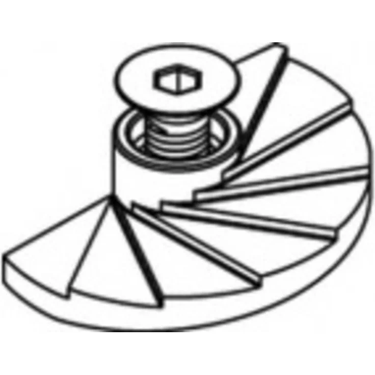 Alstertaler Schrauben & Präzisionsteile Floor-Fast Edelstahl 820199400120000, ISK-Senkschraube, robust und korrosionsbeständig, silber