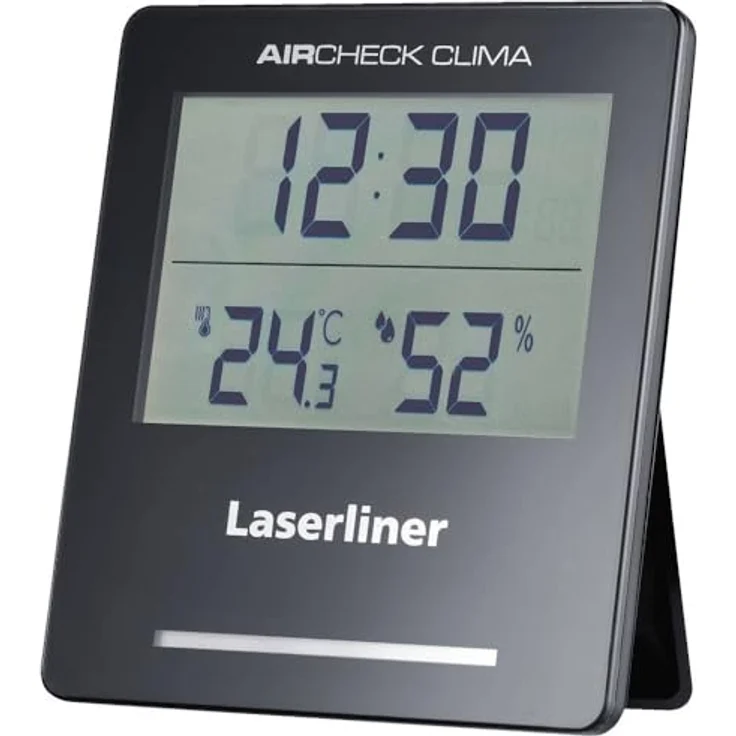 Laserliner AirCheck Clima, digitales Thermo-/Hygrometer mit Lüftungsempfehlung, Schwarz – Bild 2