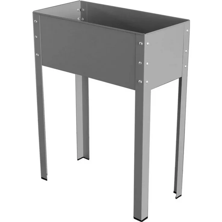 Westfalia Werkzeug Hochbeet Freising L, Metall-Hochbeet mit 80 cm Höhe, rostbeständig und rückenschonend