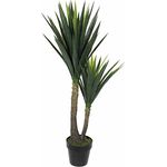 Mica decorations künstliche Yucca Palme - Yuccapalme im Kunststofftopf - h 120 x d 60cm