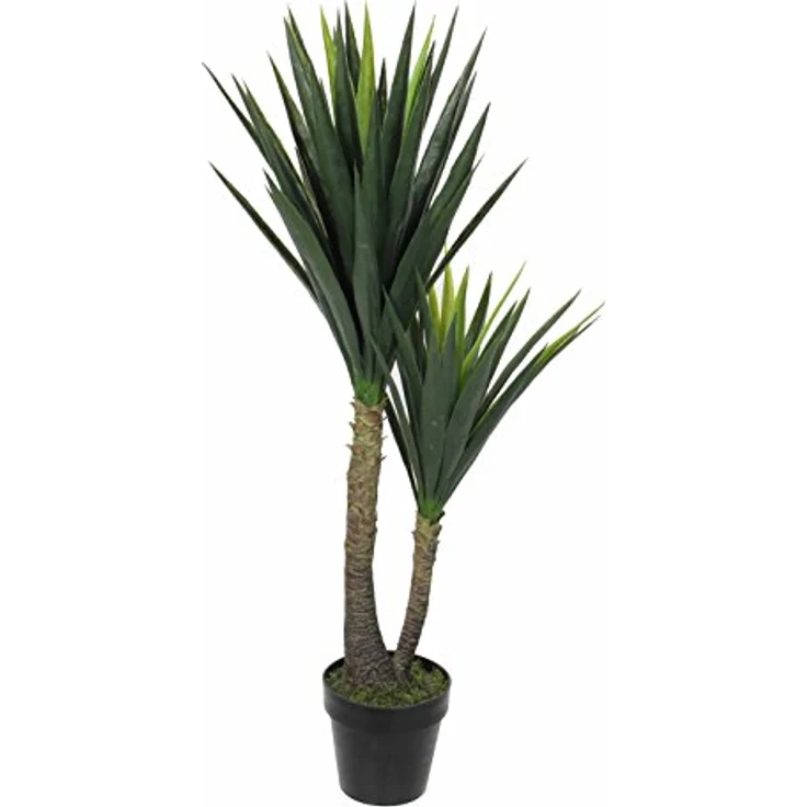Mica decorations künstliche Yucca Palme - Yuccapalme im Kunststofftopf - h 120 x d 60cm – Bild 1