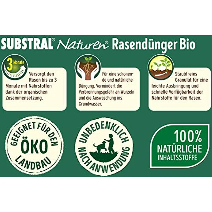 Substral Naturen Bio Rasendünger 10 kg – Bild 4