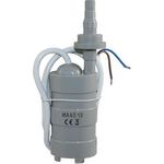 Haba 15 l Tauchpumpe mit Rückschlagventil Kunststoff grau Wohnwagen Camping, 12 Volt, 50 Watt, 1,5 bar, 15 Liter pro Minute