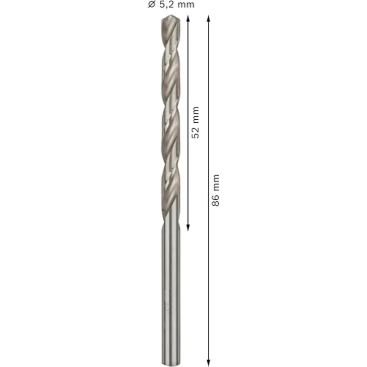 Bosch Professional Metallbohrer HSS-G geschliffen (10 Stück, Ø 5,2 mm) - Preisvergleich – Bild 3