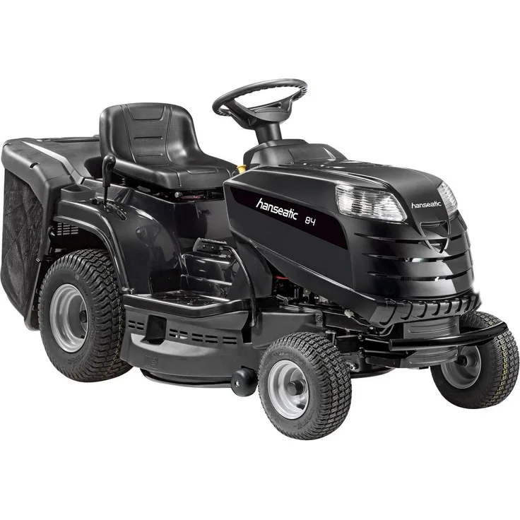 Hanseatic Rasentraktor MP 84, Benzinrasenmäher mit 84 cm Schnittbreite und 7,9 PS Leistung, schwarz