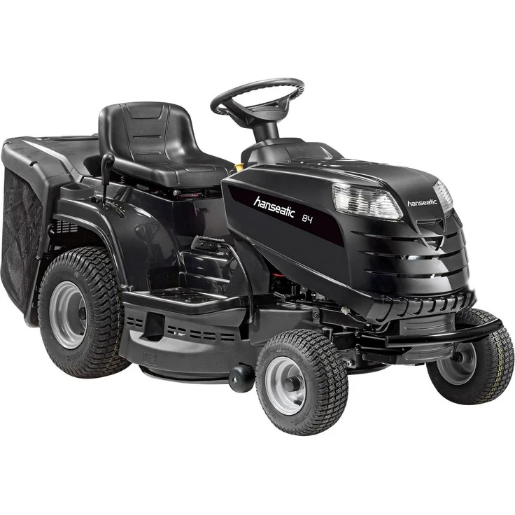 Hanseatic Rasentraktor MP 84, Benzinrasenmäher mit 84 cm Schnittbreite und 7,9 PS Leistung, schwarz