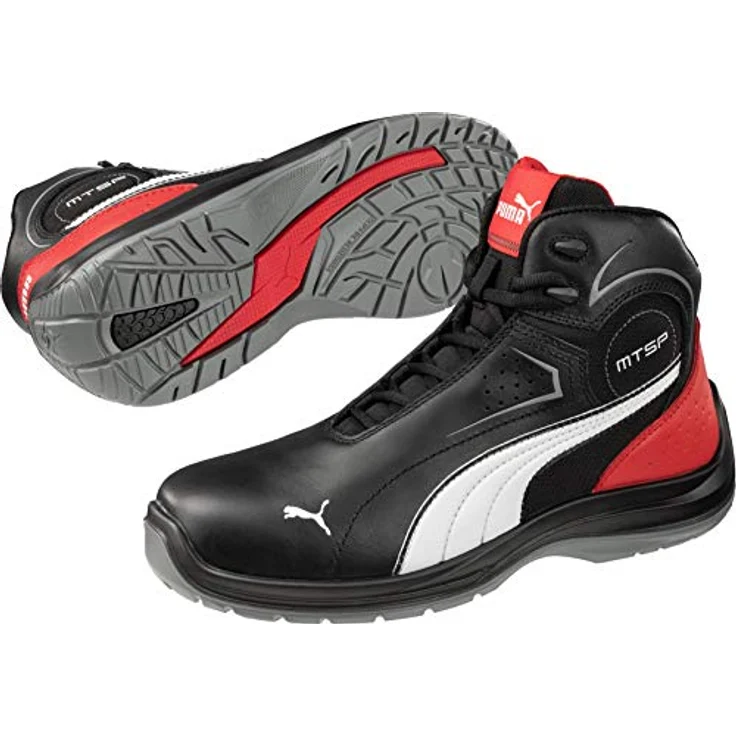 PUMA Safety TOURING BLACK LOW, Sicherheitsschuh mit Duo-PU Sohle und MOTO PROTECT Technologie, schwarz – Bild 6