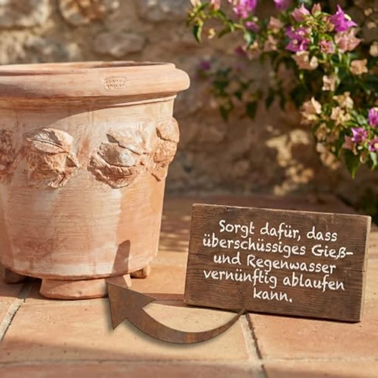 Teramico Kübelfüße Unterlegscheiben Untersetzer Dreieck Terrakotta 7cm 3er SET – Bild 3