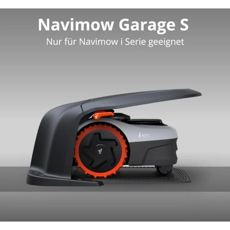 Segway Garage S für Mähroboter Navimow i, mobile Parkstation in Grau mit hochklappbarer Abdeckung – Bild 2
