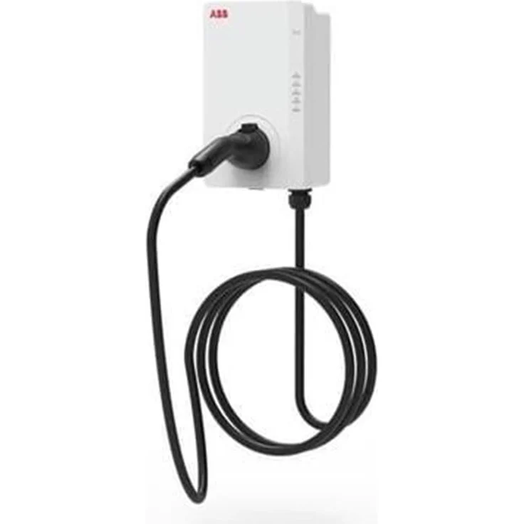 ABB Terra AC W11-G5-R-V2-0, Ladestation mit 5 m Typ 2 Kabel, 3-phasig/16 A, RFID, Version 2