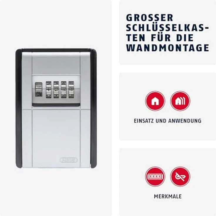 ABUS Schlüsseltresor KeyGarage 787 BIG mit Zahlencode 08492 – Bild 2