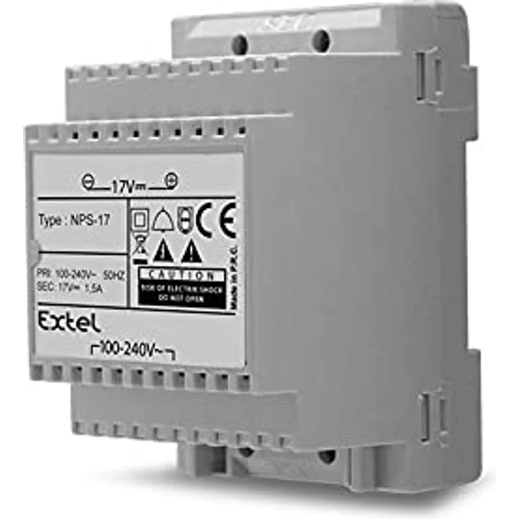 Extel 830461 Türsprechanlage Hutschienen-Netzteil Grau – Bild 2