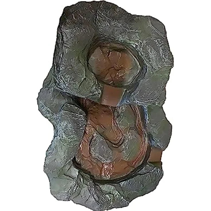 Köhko Bachlaufelement Greifenstein, geschlossener Wasserkreislauf aus Kunststein, 72 cm x 46 cm x 12 cm, für Garten 14007M – Bild 1