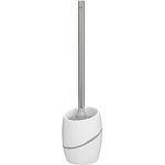 kela 20304 WC-Garnitur, 2-TLG., WC-Bürste und Behälter, Natursteinoptik, Polyresin, Weiß, Talus - Preisvergleich