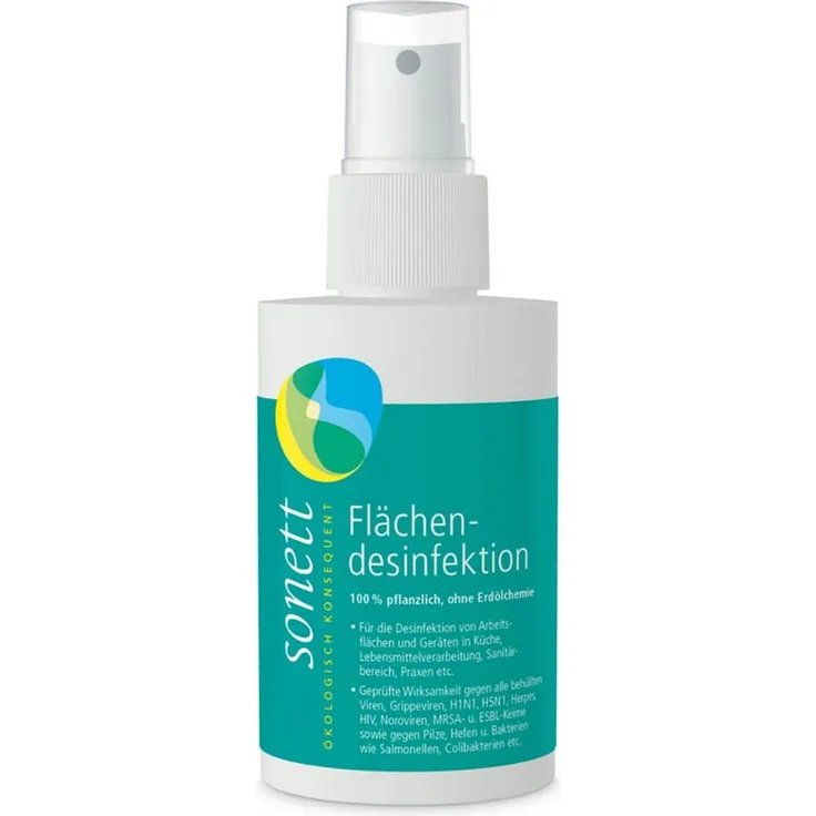 Sonett Flächendesinfektion 100ml Allzweckreiniger mit rein pflanzlichen Inhaltsstoffen