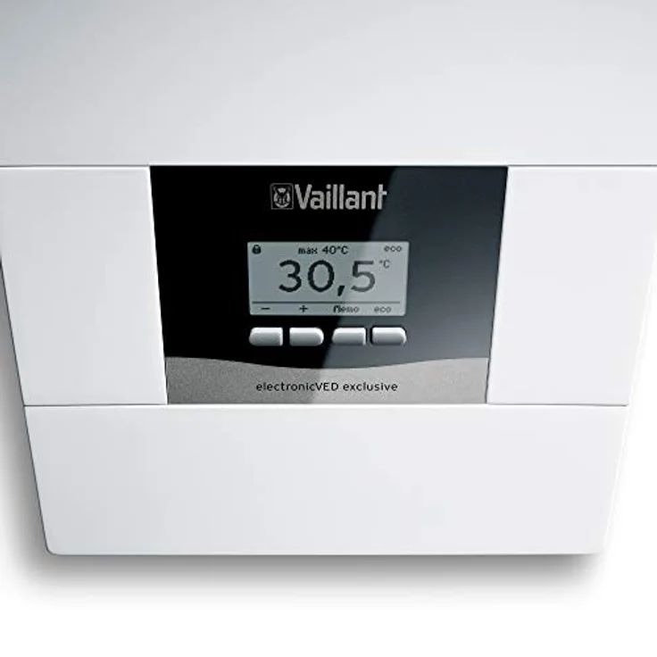 Vaillant VED exclusive 24/8, elektronischer Durchlauferhitzer mit 24kW, gradgenauer Temperatureinstellung und Grafikdisplay, druckfest, 400V – Bild 2