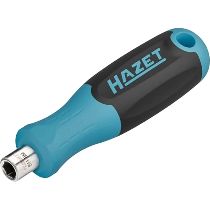 Hazet Bithalter 811BM, 1/4 Zoll Sechskant hohl, 115 mm Länge, 3-Komponenten-Griff für hohe Kraftübertragung