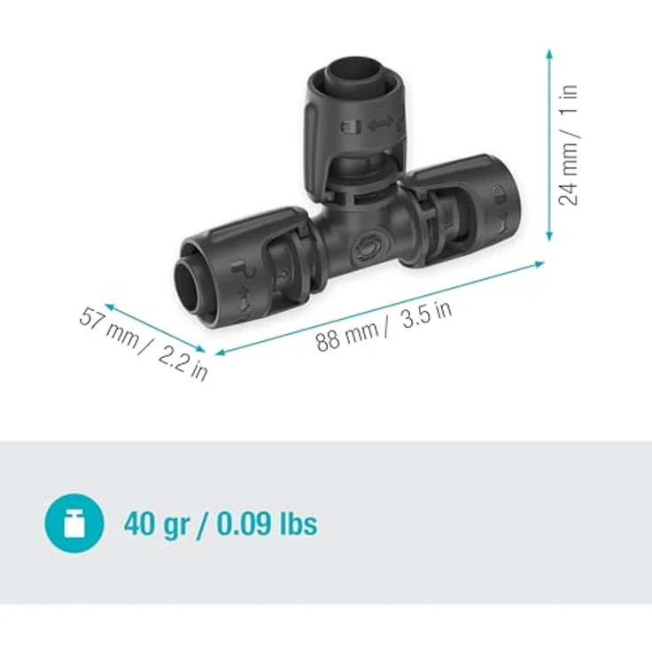 GARDENA Micro-Drip-System T-Stück 13 mm (1-2-'-') - Inhalt: 2 Stück T-Stück – Bild 5