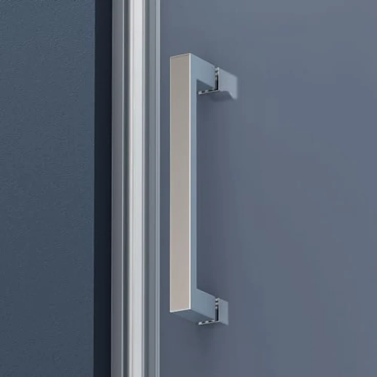 doporro Dusch-Drehtür Nischentür Teramo36K Klarglas 80x195 cm NANO-Beschichtung ESG-Sicherheitsglas – Bild 6