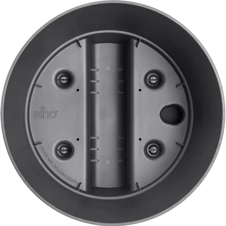 Elho Greensense Aqua Care Rund 30 - Blumentopf für Innen & Außen - Ø 29.5 x H 29.1 cm - Grau/Holzkohlengrau – Bild 4