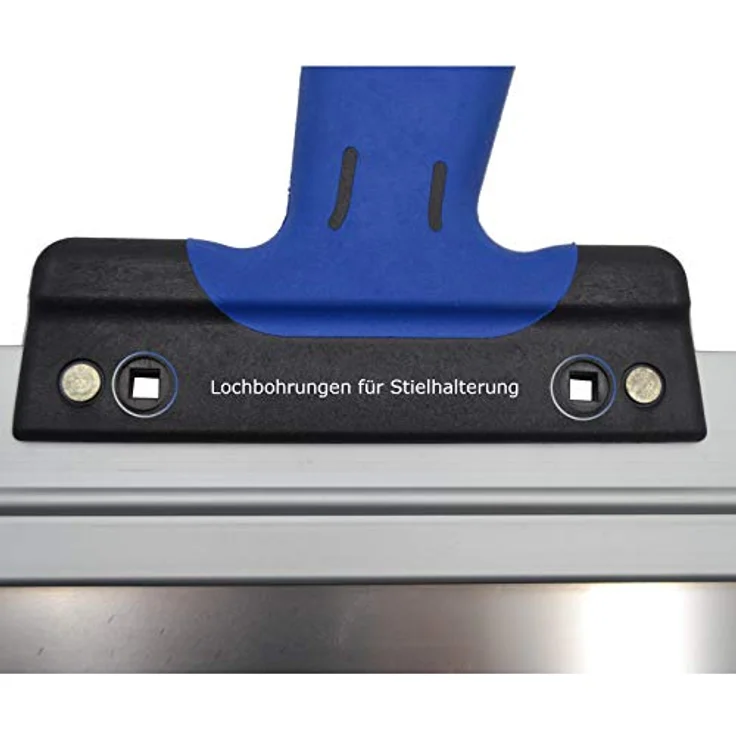 DEWEPRO® Edelstahl Fassadenspachtel - Dekorspachtel - Flächenspachtel - Flächenrakel mit Aluhalter und 2-Komponenten Softgriff- Größe: 350x50mm – Bild 5