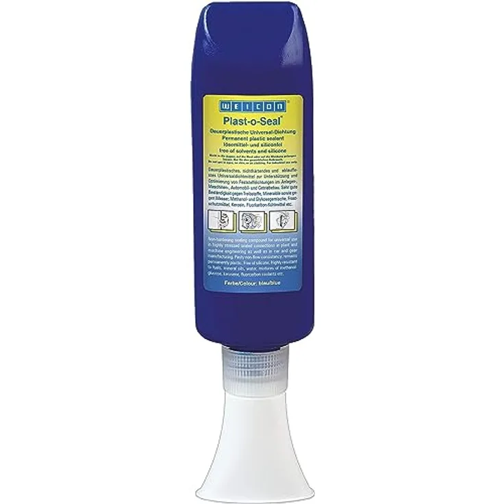WEICON Plast-o-Seal 90g Tube hitzebeständige Dichtmasse für Papierdichtungen, lösemittelfrei, siliconfrei, geruchsneutral, nicht korrosiv, ablauffest, unbegrenzt plastisch, German Quality