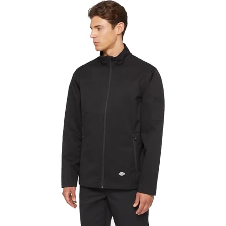 Dickies FULL ZIP SOFTSHELL JACKEN, wasserabweisende Arbeitsjacke mit zwei Reißverschlusstaschen, schwarz – Bild 1