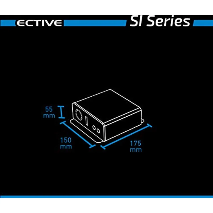 ECTIVE SI-Serie Sinus Wechselrichter 300W 24V zu 230V 7 Varianten: 300W - 3000W 24 Volt 300 Watt Spannungswandler DC auf AC, 24 V auf 230V Stromwandler, Inverter mit reiner Sinuswelle – Bild 6