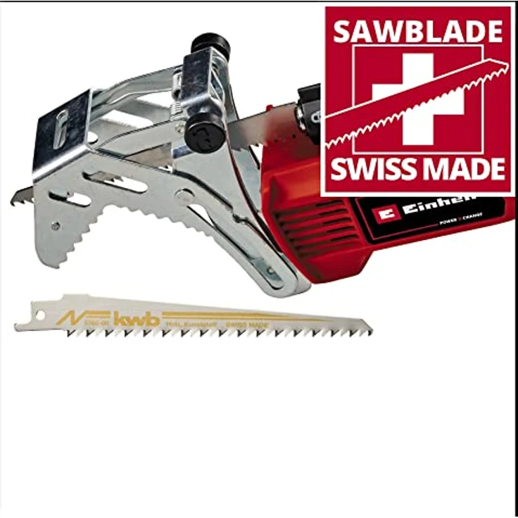 Einhell Akku-Astsäge GE-GS 18/150 Li-Solo Power X-Change (18V, 100 mm max. Schnittstärke 20 mm Hubhöhe, abnehmbarer Astbügel, inkl. 2x kwb Sägeblatt, ohne Akku) – Bild 3