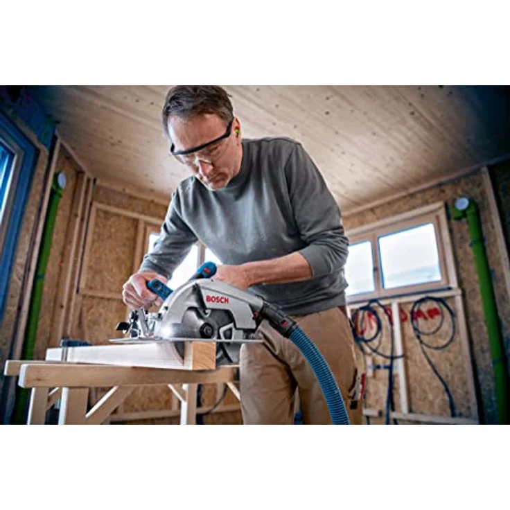 Bosch Sparrenriegel (für GKS 18V-70L, sicheres Aufhängen des Werkzeugs, 95 x 90 mm, Zubehör Handkreissäge) – Bild 4