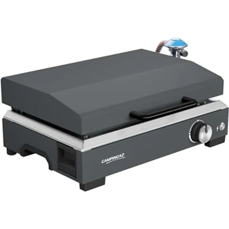Campingaz Sigma 1 CV Gas-Plancha-Grillplatte, tragbarer Tischgrill mit 2,8 kW Brenner, emaillierte Stahloberfläche, BlueFlame-Technologie, 30 x 45 cm Kochfläche, verbesserte Reinigungssystem