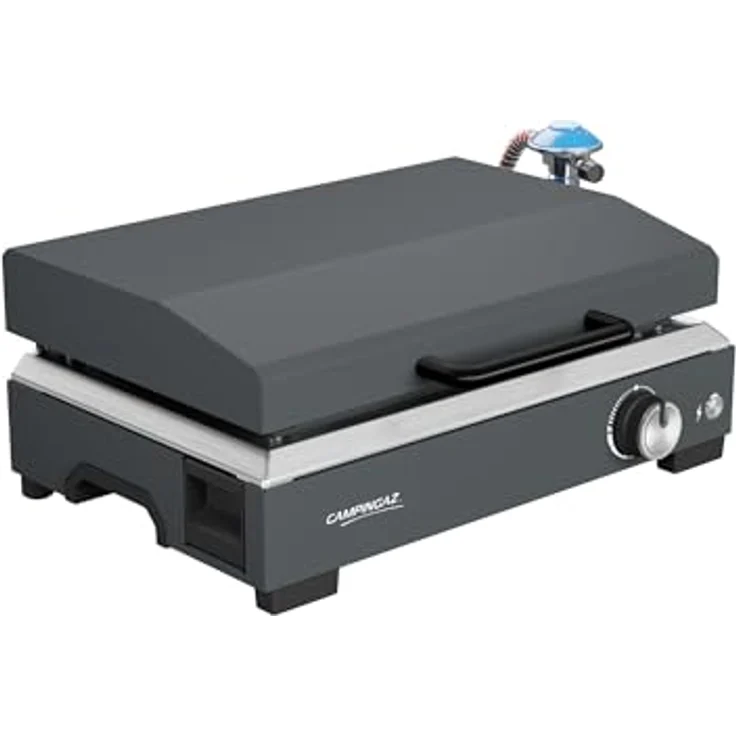 Campingaz Sigma 1 CV Gas-Plancha-Grillplatte, tragbarer Tischgrill mit 2,8 kW Brenner, emaillierte Stahloberfläche, BlueFlame-Technologie, 30 x 45 cm Kochfläche, verbesserte Reinigungssystem – Bild 1
