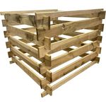 Steckkomposter Holz Kompostsilo Bausatz 90x90x70cm Komposter