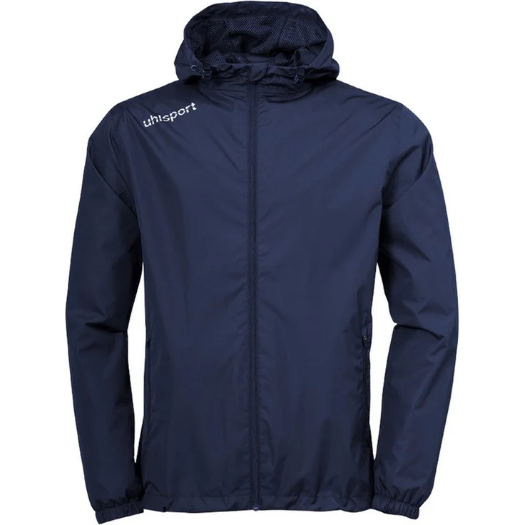 uhlsport Essential Regenjacke Kids Blau, Leichte und bequeme Kinder-Sportjacke mit Wasserschutz – Bild 1