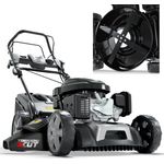 ONBEST TXC-3651 Benzin Rasenmäher 6,5 PS 51 cm Schnittbreite Tornado X-Cut 5in1 Mulchkit 60L Fangkorb