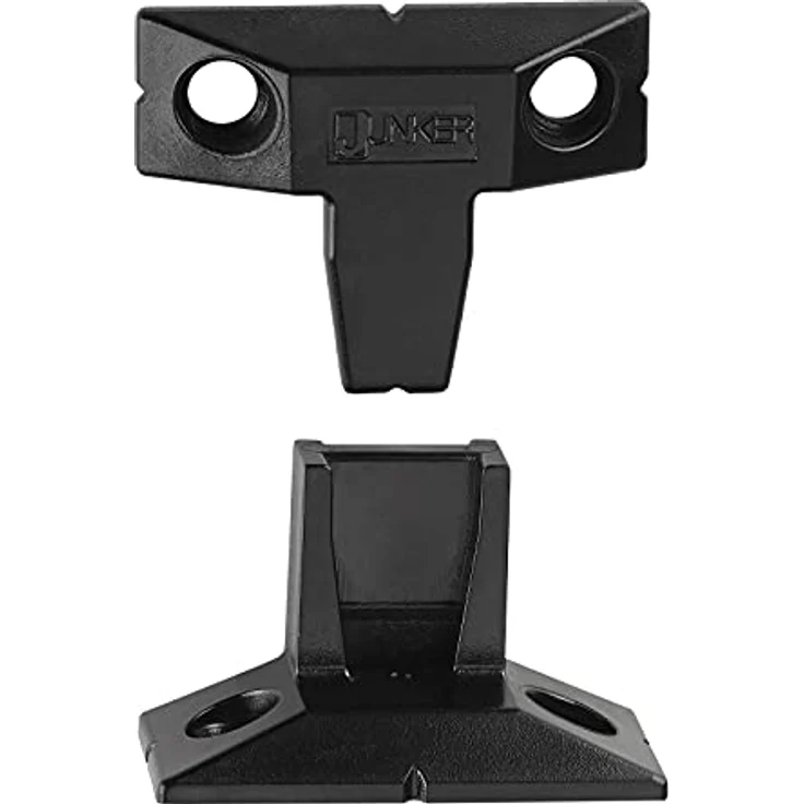 10 Paar JUNKER Aufschiebebeschläge FLINK AE (für Euroschrauben) Blendenhalterung belastbar bis 20 Kg Blendenhalter Paneelhalter Verbindungsbeschlag – Bild 2