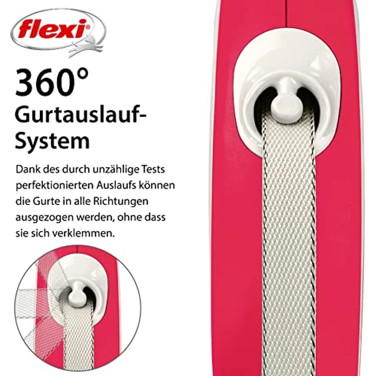 flexi Rollleine New Comfort - Rot - M - 5 m, 4000498043622, blau, small – Bild 3