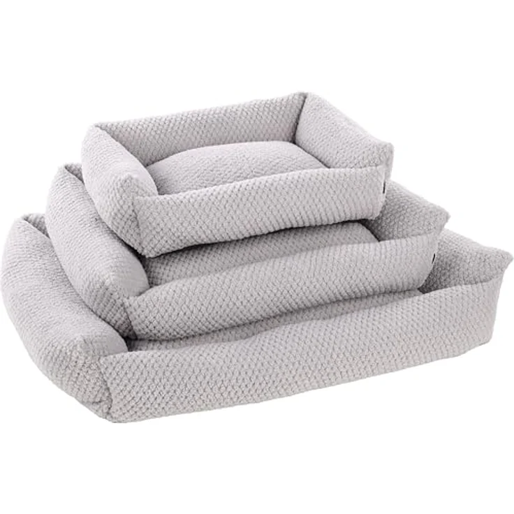 Flamingo Panier Jacquard Rectangle Gris - 80x67x22cm - Waschbar - Rutschfester Boden - Housse amovible Avec fermeture éclair – Bild 2